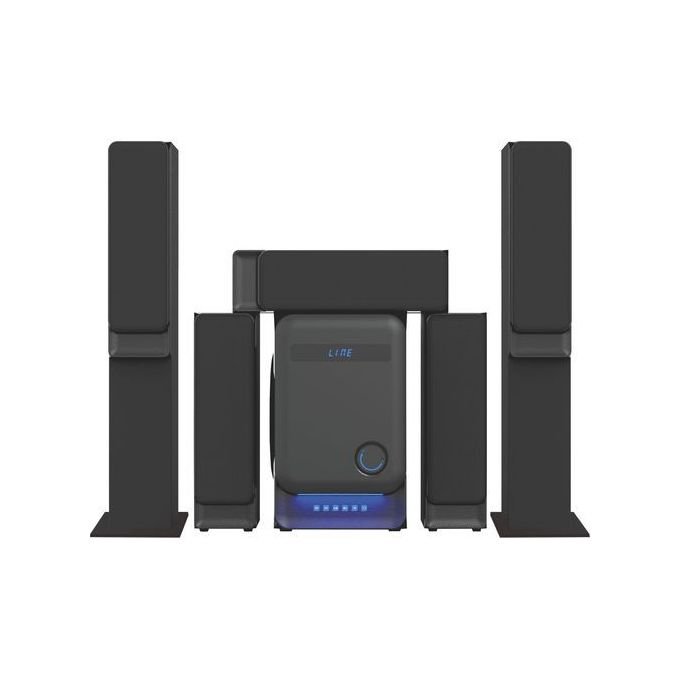 Global Star Bluetooth Home Theatre 5.1 Multi-speaker System – Black