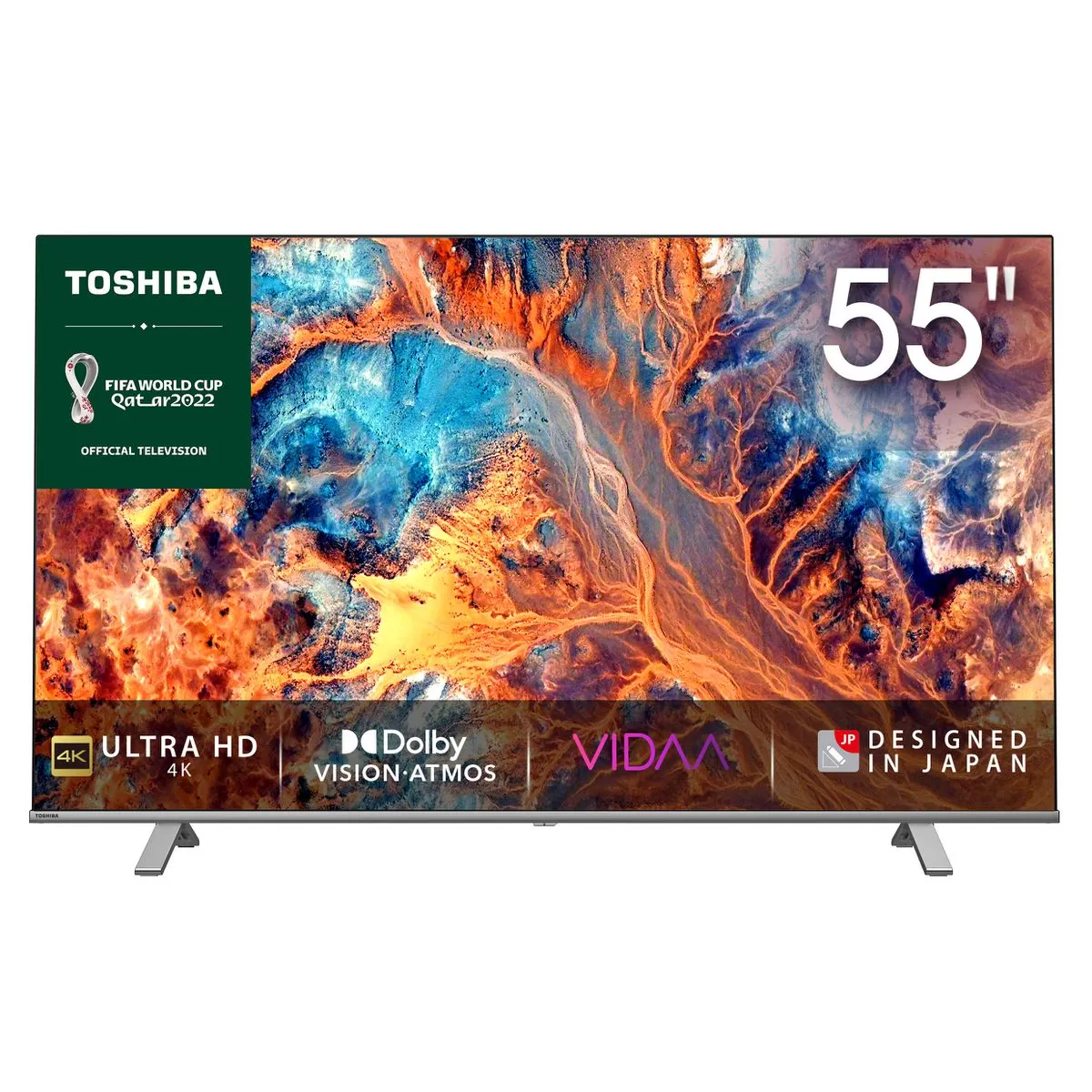 Toshiba 55 Inch 55C350 4K UHD Smart LED TV With HDR & Dolby Atmos With Inbuilt Free To Air Decoder – Black