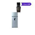 hisense 270l dispenser top mounted double door refrigerator silver (copy)