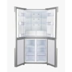 spj 559l 4 door elegant glass finish refrigerator black 4