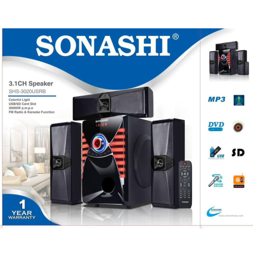 sonashi 3.1 channel multimedia speaker