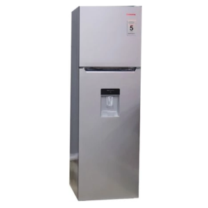 chiq 330l double door fridge with water dispenser 1