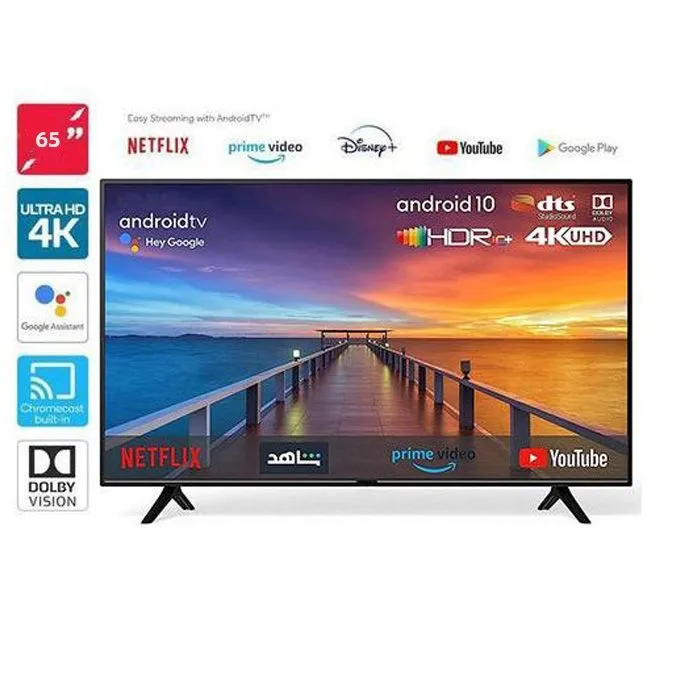 Pixel 65 Inch 4K Ultra HD Smart Frameless TV With Built in